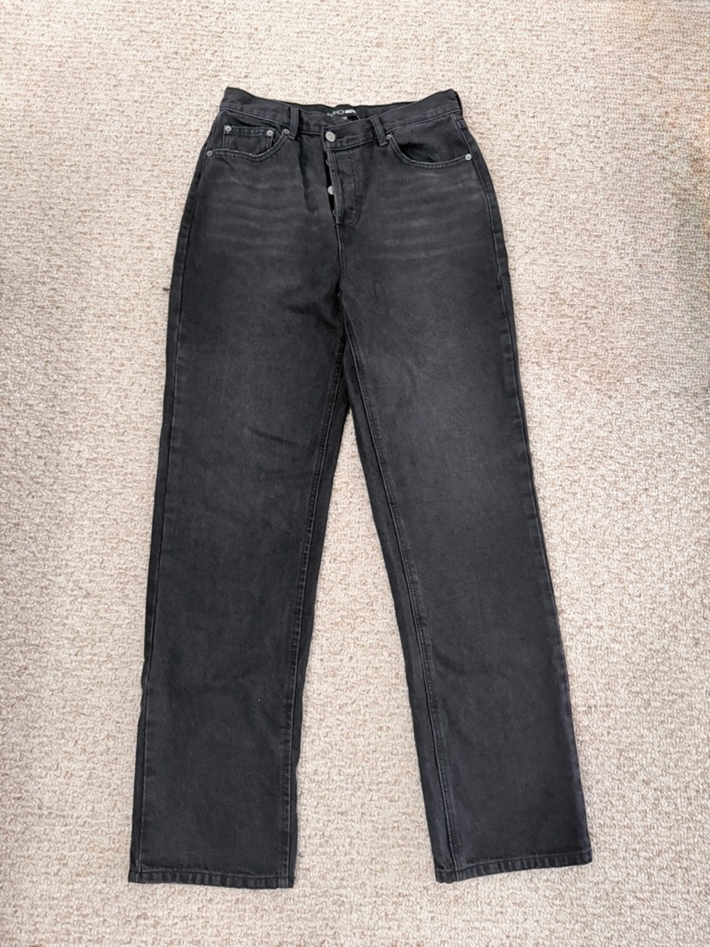Fashion Nova Black Straight Leg Jeans